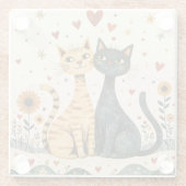 Cozy Cats ガラスコースター (裏面)