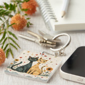 Cozy Cats キーホルダー (正面右)