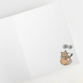 Cozy Cats and Flowers Pattern Blank カード