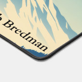 Cozy Chalet Chic Mountain View Gaming デスクマット (コーナー)