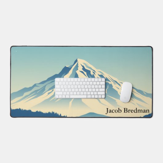 Cozy Chalet Chic Mountain View Gaming デスクマット (キーボード&マウス)