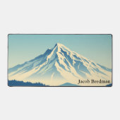 Cozy Chalet Chic Mountain View Gaming デスクマット (正面)