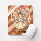 Cozy Chibi Koala Workspace Mouse Pad マウスパッド (マウス)