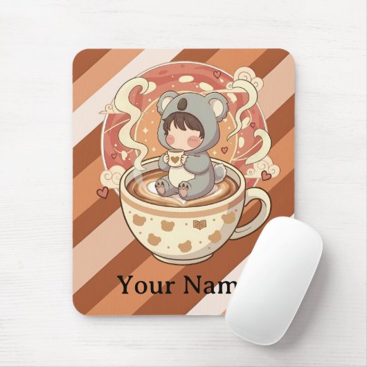 Cozy Chibi Koala Workspace Mouse Pad マウスパッド (マウス)