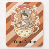Cozy Chibi Koala Workspace Mouse Pad マウスパッド (正面)