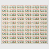Cozy Christmas Animals Wrapping Paper Roll ラッピングペーパー (フラット)