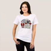 Cozy Christmas Bear トライブレンドＴシャツ (正面全面)