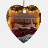 Cozy Christmas Bedroom Ornament | Warm Holiday セラミックオーナメント (右)