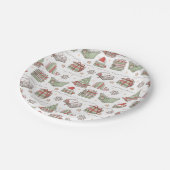 Cozy Christmas Book Lover  ペーパープレート (アングル)