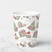 Cozy Christmas Book Lover 紙コップ (右)