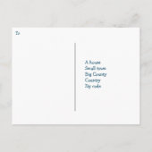 Cozy Christmas by the Fire シーズンポストカード (裏面)