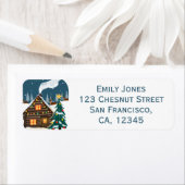 Cozy Christmas Cabin ラベル (インサイチュ)