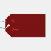 Cozy Christmas Cabin Winter Wonderland ギフトタグ (裏面横)