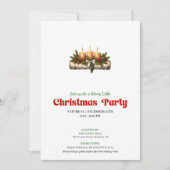 Cozy Christmas Candles Holiday Party Invite 招待状 (正面)