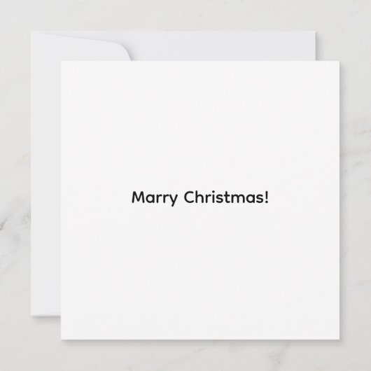 Cozy Christmas Cat Flat Card (裏面)