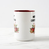 Cozy Christmas Cocoa  ツートーンマグカップ (中央)