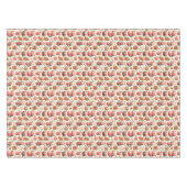 Cozy Christmas Cocoa and Gingerbread Pattern テーブルクロス (正面(横))