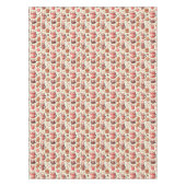 Cozy Christmas Cocoa and Gingerbread Pattern テーブルクロス (正面)