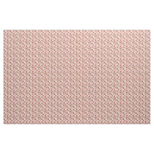 Cozy Christmas Cocoa and Gingerbread Pattern ファブリック (ヤード)