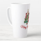 Cozy Christmas Coffee Mug | Festive Holiday Gift カフェラテマグ (左アングル)