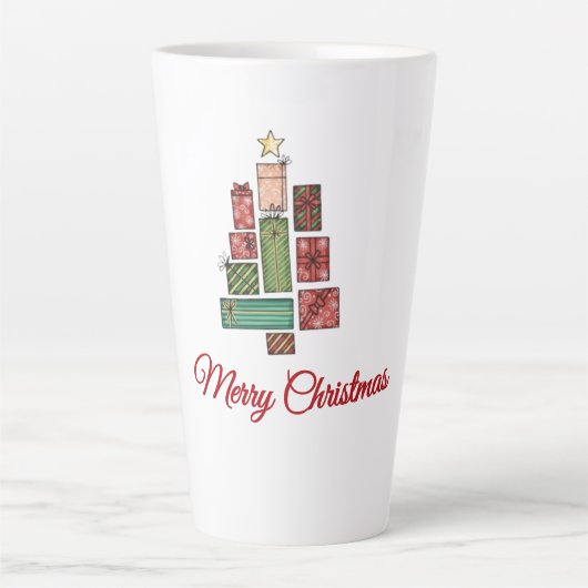 Cozy Christmas Coffee Mug | Festive Holiday Gift カフェラテマグ (正面)