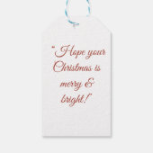 Cozy Christmas Cottage Gift Tags ギフトタグ (裏面)