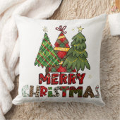 Cozy Christmas Cushion with Santa Claus Illustrati クッション (ブランケット)