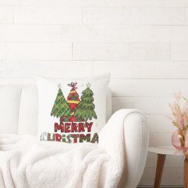 Cozy Christmas Cushion with Santa Claus Illustrati クッション