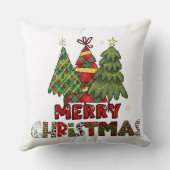 Cozy Christmas Cushion with Santa Claus Illustrati クッション (裏面)