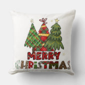 Cozy Christmas Cushion with Santa Claus Illustrati クッション (正面)