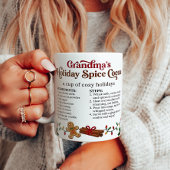 Cozy Christmas, Cute Grandma Hot Chocolate Recipe コーヒーマグカップ