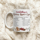 Cozy Christmas, Cute Grandma Hot Chocolate Recipe コーヒーマグカップ
