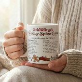 Cozy Christmas, Cute Grandma Hot Chocolate Recipe コーヒーマグカップ