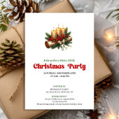 Cozy Christmas Decoration Invite Custom Name 招待状