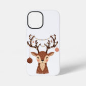 Cozy Christmas Deer with Ornaments and LPhone Case iPhoneケース (裏面)