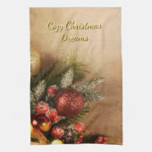 Cozy Christmas Dreams Towel | Holiday Kitchen  キッチンタオル (縦)