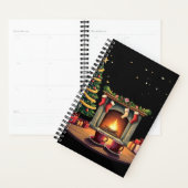 Cozy Christmas Eve Fireplace Scene | Nostalgic  プランナー手帳 (ディスプレー)