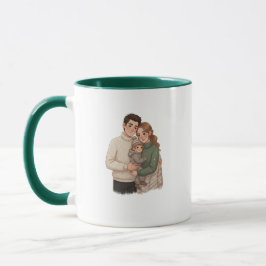 Cozy Christmas Family Mug – Personalized Holiday  マグカップ