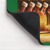 Cozy Christmas Fireplace Mouse Pad マウスパッド (コーナー)