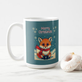 Cozy Christmas Fox Mug コーヒーマグカップ