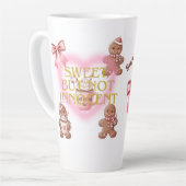 Cozy Christmas Gingerbread Coquette – Swee カフェラテマグ (左アングル)