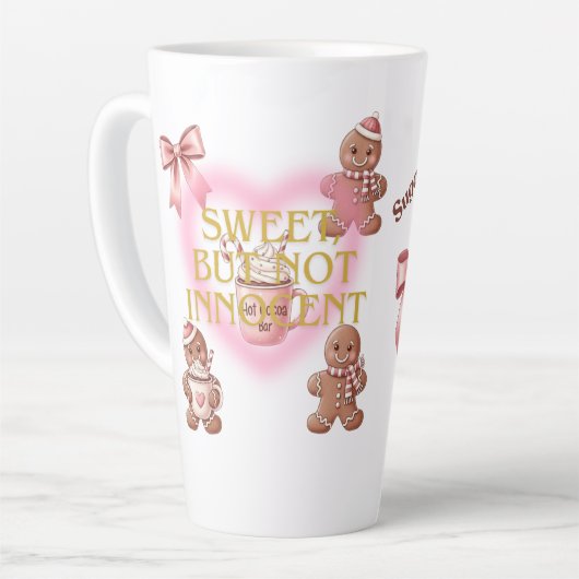 Cozy Christmas Gingerbread Coquette – Swee カフェラテマグ (左アングル)