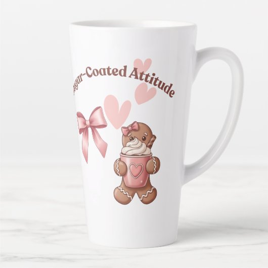 Cozy Christmas Gingerbread Coquette – Swee カフェラテマグ (右)