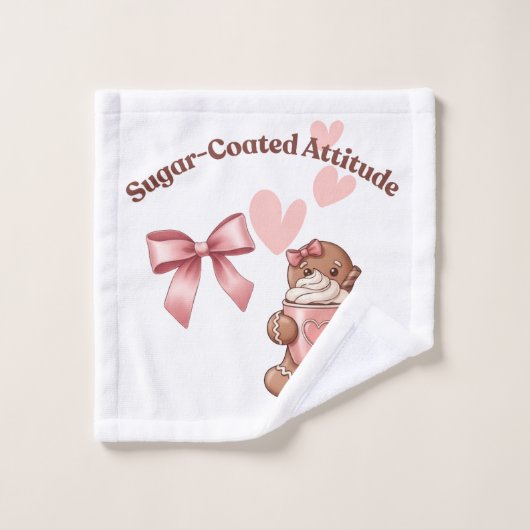 Cozy Christmas Gingerbread Coquette Sweet ウォッシュタオル (ウォッシュタオル)