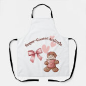 Cozy Christmas Gingerbread Coquette Sweet エプロン (正面)