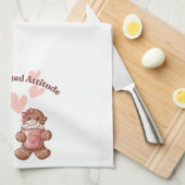 Cozy Christmas Gingerbread Coquette Sweet キッチンタオル (四つ折り)