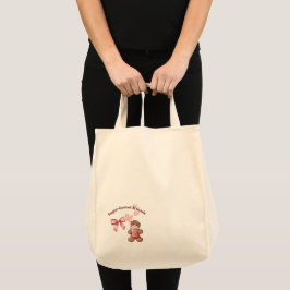 Cozy Christmas Gingerbread Coquette Sweet トートバッグ