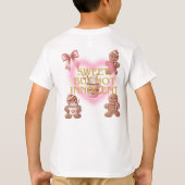 Cozy Christmas Gingerbread Coquette Sweet Tシャツ (裏面)