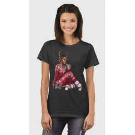 Cozy Christmas Girl – MaMuse Long Sleeve Tee スウェットシャツ