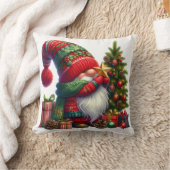 Cozy Christmas Gnome Art – Festive Holiday クッション (ブランケット)